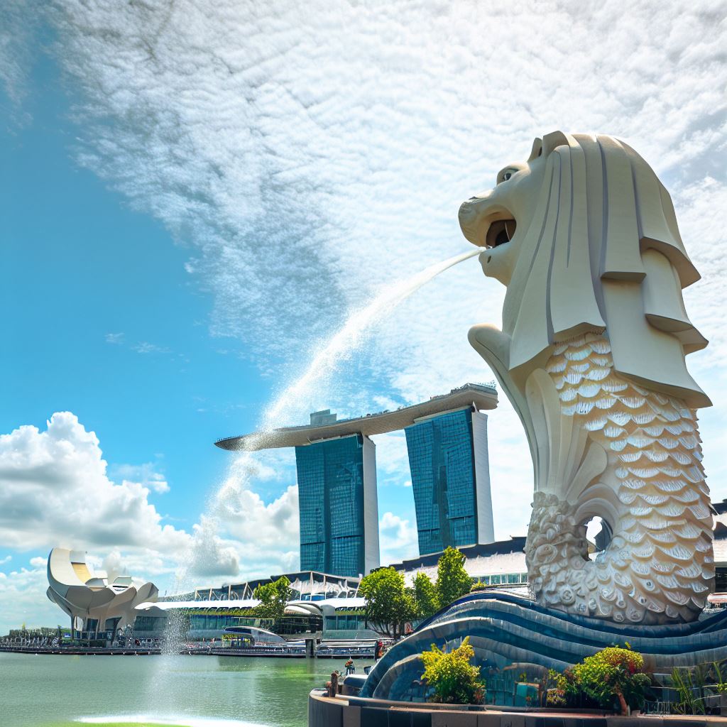 Merlion Singapore Photo by Bing